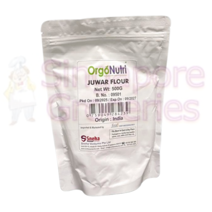 Orgonutri Jowar Atta – All Natural and Fresh Sorghum Flour (, Pouch)