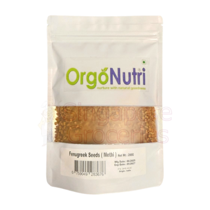 Orgonutri Fenugreek Seeds (Pack of 1) Natural & Pure Methi Dana Seeds