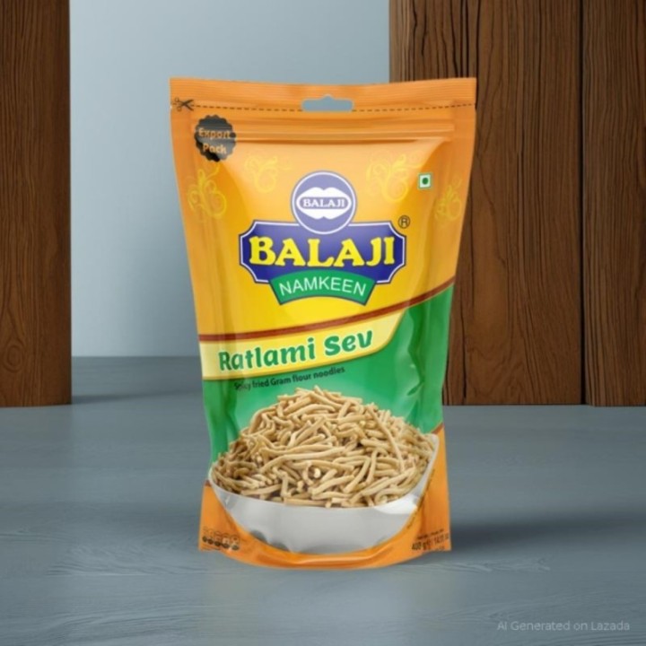 Balaji Namkeen Ratti Sev Traditional Indian Snack - Crispy & Savory