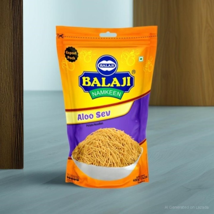 Balaji Namkeen Aloo Sev Traditional Indian Snack - Crispy & Savory