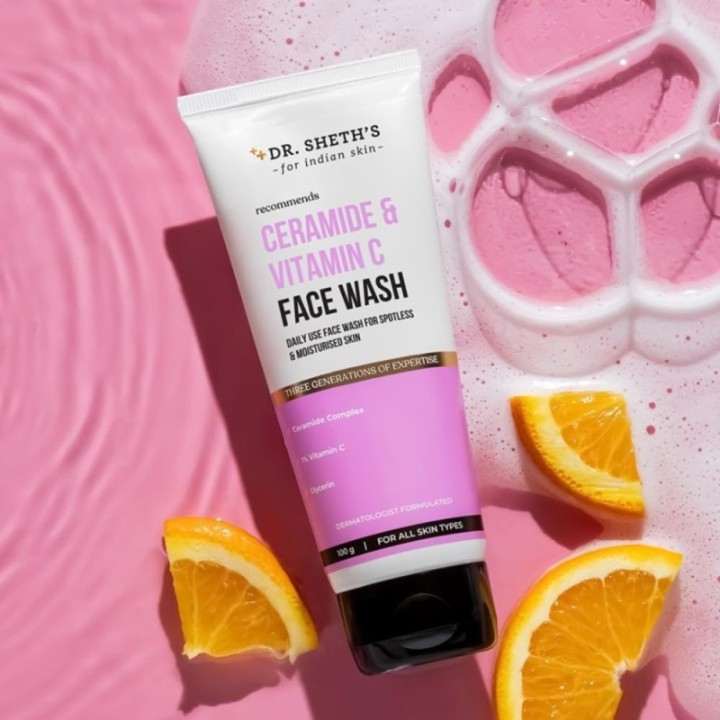 Dr. Sheth's Ceramide & Vitamin C Brightening Face Wash Gently