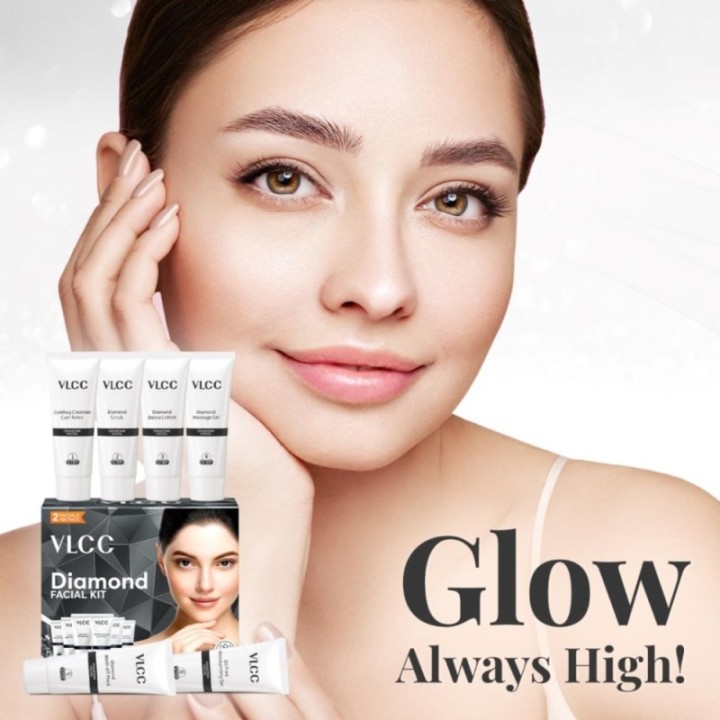 Vlcc Diamond Facial Kit, for Skin Polishing & Purification 60g