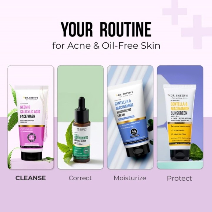 Dr. Sheth's Neem & Salicylic Acid Face Wash for Oily & Acne Prone