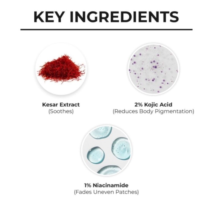 Dr. Sheth's Kesar & Kojic Acid Body Lotion Reduces Body Pigmentation