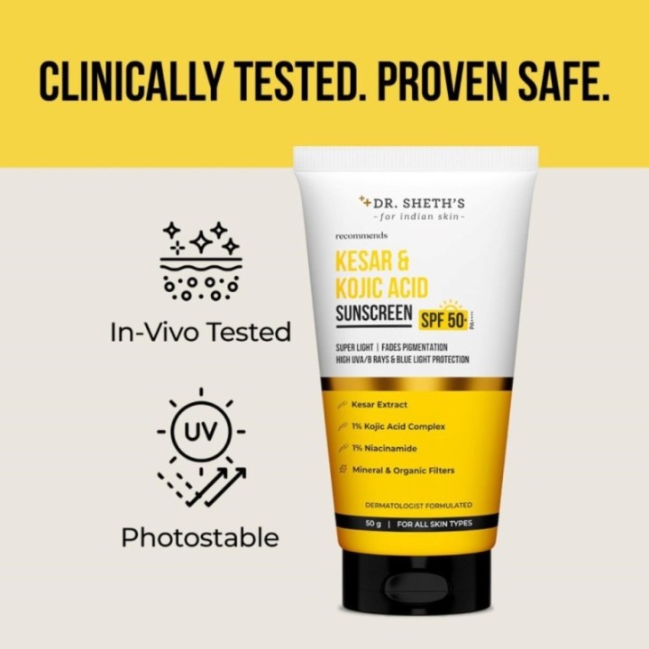 Dr. Sheth's Ceramide & Vitamin C Sunscreen SPF 50+ PA++++ In-Vivo