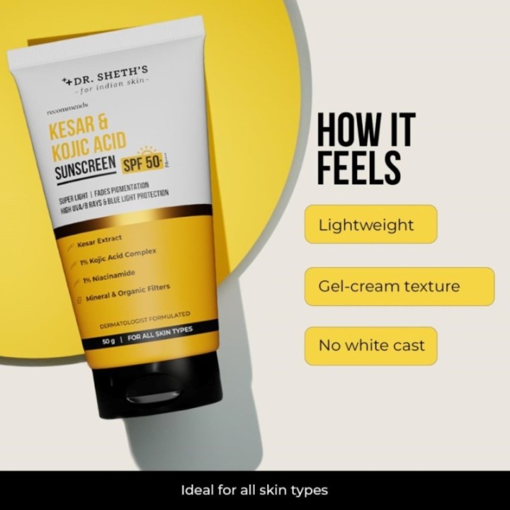 Dr. Sheth's Ceramide & Vitamin C Sunscreen SPF 50+ PA++++ In-Vivo