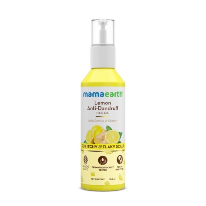 Mamaearth Lemon Anti-Dandruff Hair Oil for Flaky Scalp Scalp