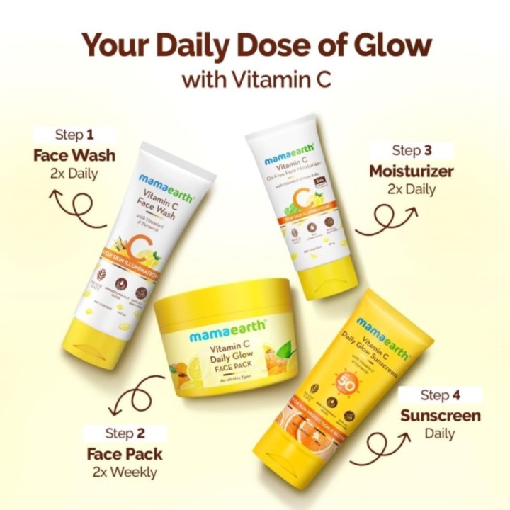 Mamaearth Vitamin C Daily Glow Face Pack with Vitamin C & Turmeric