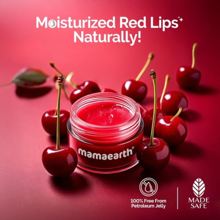 Mamaearth Cherry Moisture Therapy Lip Balm for Dry & Chapped Lips