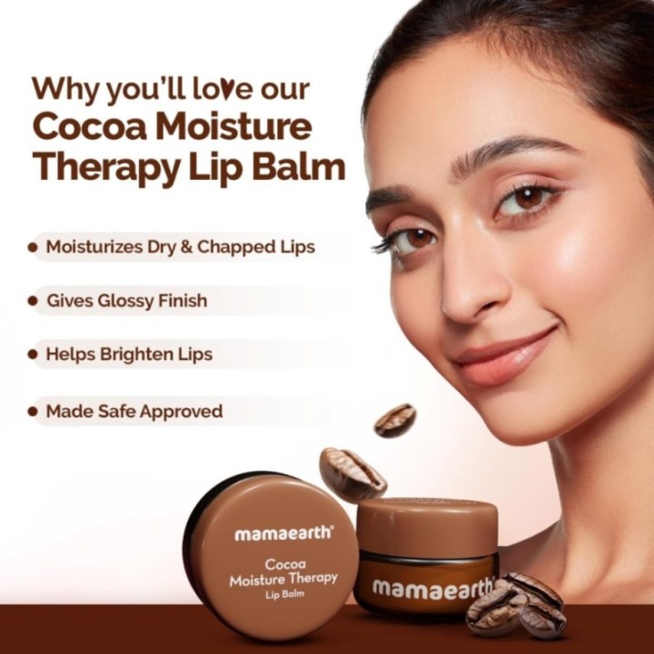 Mamaearth Cocoa Moisture Therapy Lip Balm for Dry & Chapped Lips