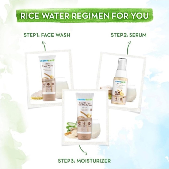 Mamaearth Rice Water Dewy Active Serum with 10% Niacinamide, Rice