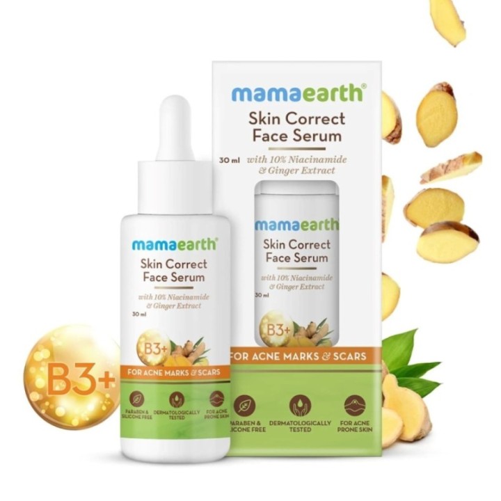 Mamaearth Skin Correct Face Serum with Niacinamide and Ginger Extract