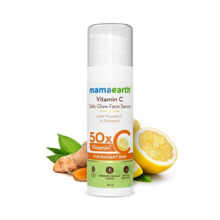 Mamaearth Vitamin C Daily Glow Face Serum for Men & Women - Vitamin C