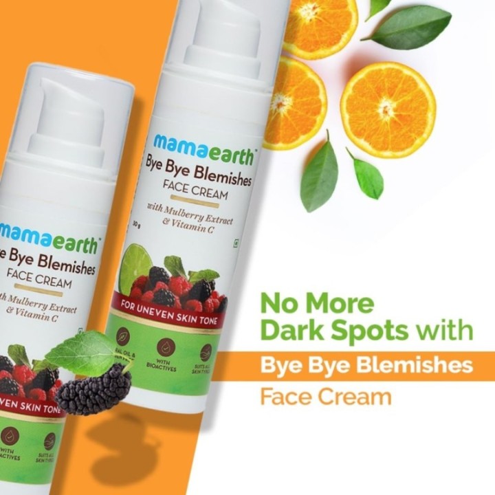 Mamaearth Bye Bye Blemishes Face Cream, for Pigmentation & Blemish