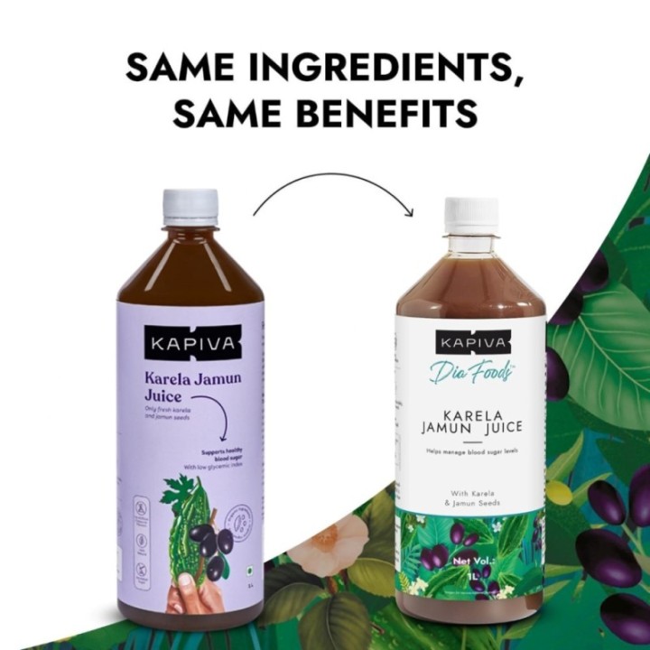 Kapiva Karela Jamun Juice Helps Control Blood Sugar Level and Lower