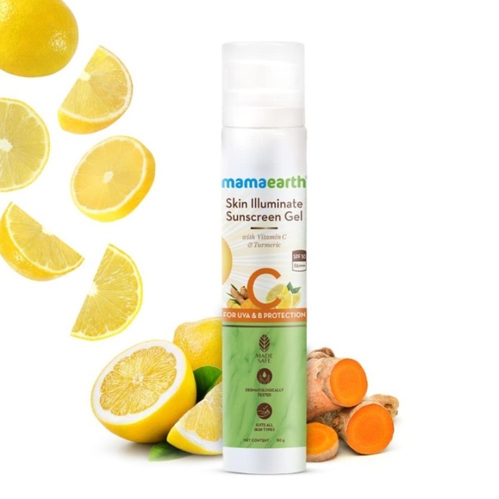 Mamaearth Skin Illuminate Sunscreen with SPF 50 Gel with Vitamin C