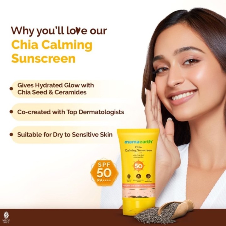 Mamaearth Chia Calming Sunscreen with Chia Seed & Ceramides