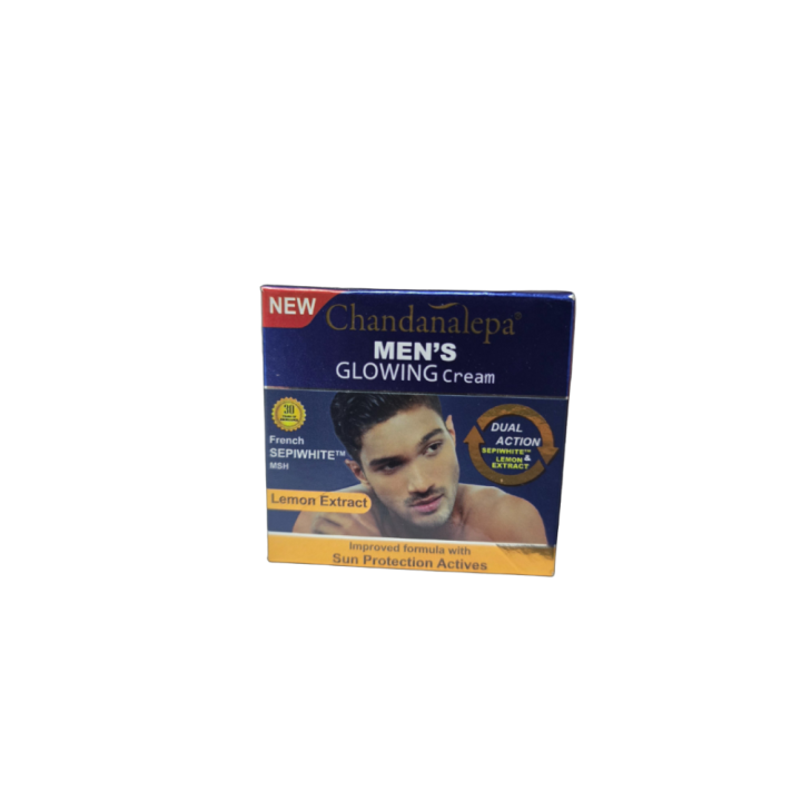 Chandanalepa Men's Glowing Cream Lemon Extract Improved Formula