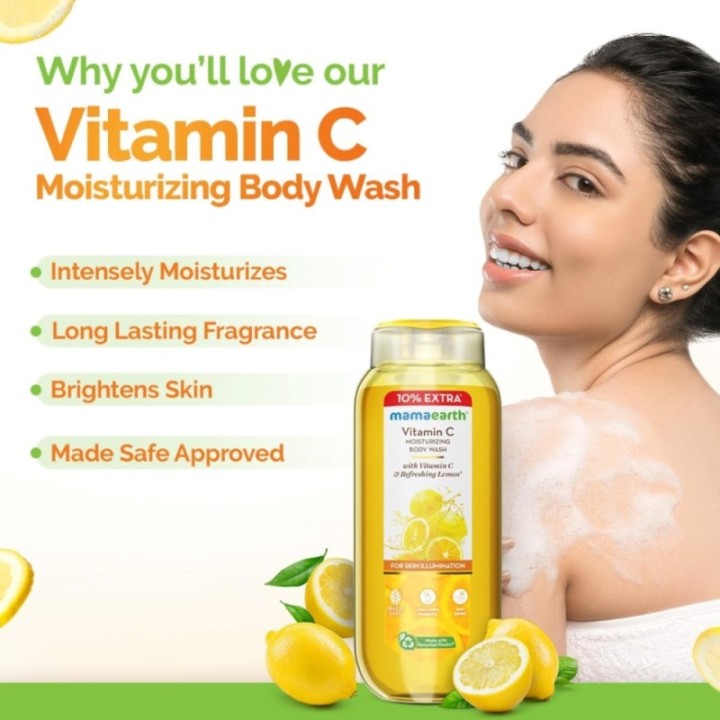 Mamaearth Vitamin C Moisturizing Body Wash with Vitamin C