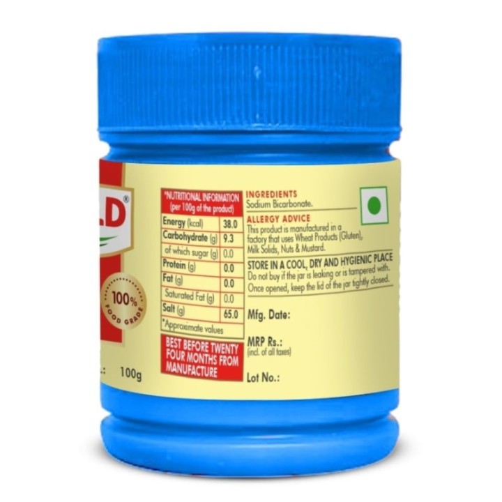 Weikfield Baking Soda Food Grade Sodium Bicarbonate Ideal for Baking
