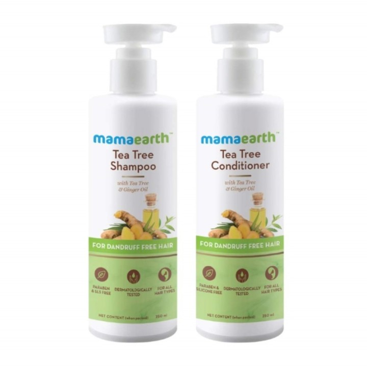 Mamaearth Combo Pack of Tea Tree Shampoo and Conditioner Each
