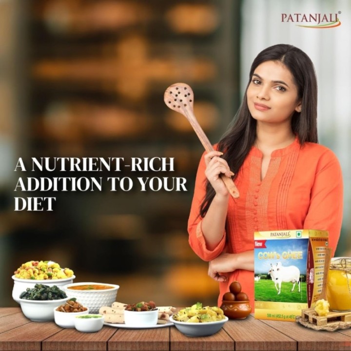 Patanjali Cow Ghee Tetra Pack, Desi Cow Ghee for Cooking, Frying