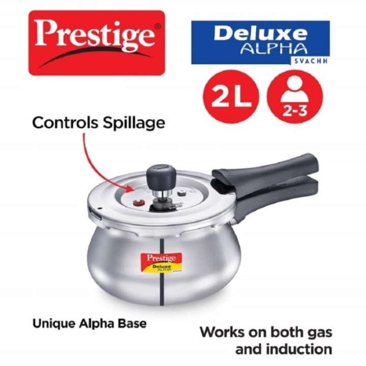 Prestige Stainless Steel Deluxe Alpha Svachh Outerlid Baby Handi