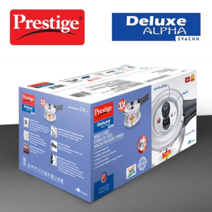 Prestige Stainless Steel Deluxe Alpha Svachh Outerlid Baby Handi
