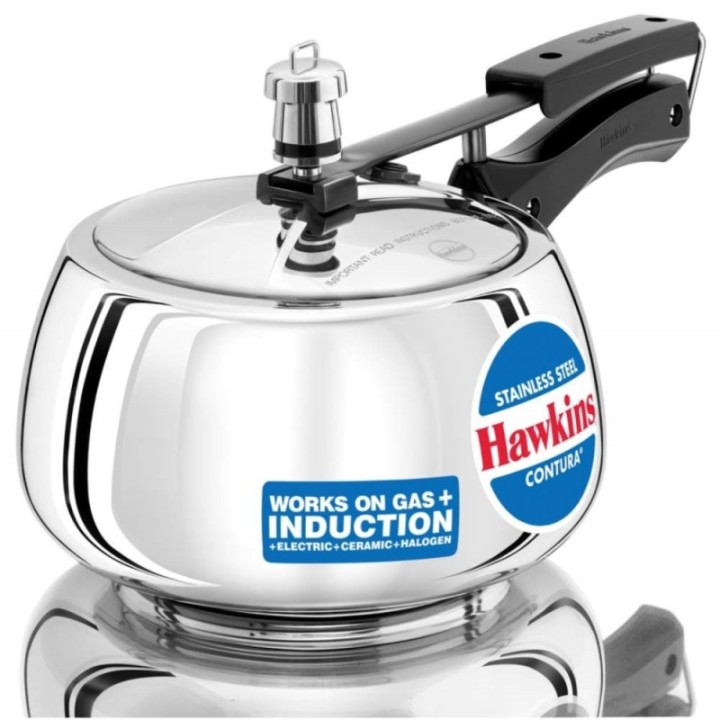 Hawkins Stainless Steel Contura Inner Lid Pressure Cooker Induction