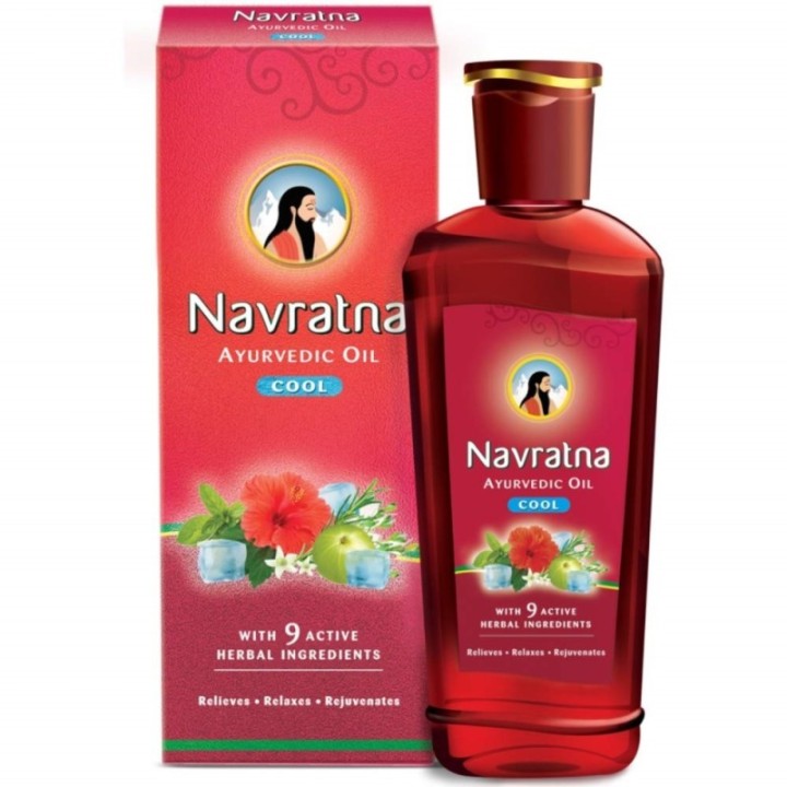 Navratna Ayurvedic Cool Hair Oil with 9 Herbal Ingredients 270ml
