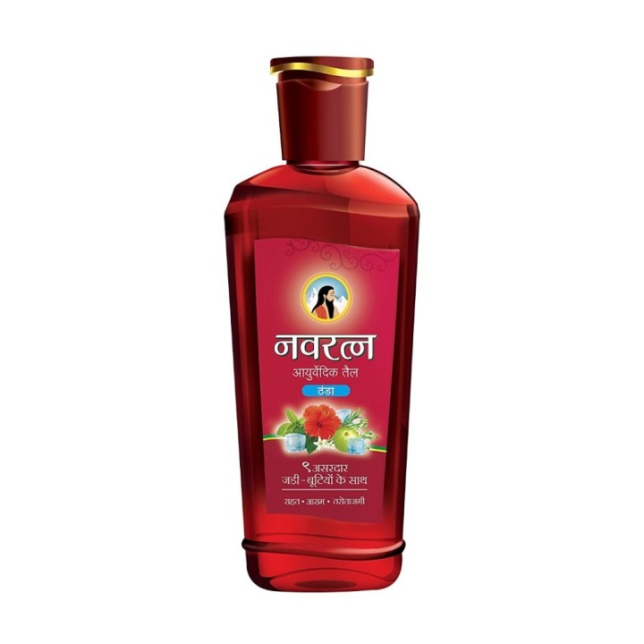 Navratna Ayurvedic Cool Hair Oil with 9 Herbal Ingredients 270ml