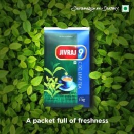 Jivraj 9 Premium Assam CTC Tea Leaf Blend Pouch