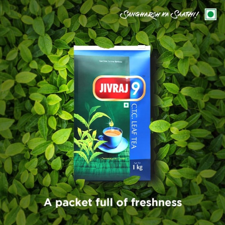 Jivraj 9 Premium Assam CTC Tea Leaf Blend Pouch