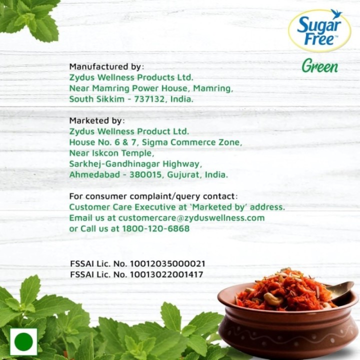 Sugar Free Green Stevia, 300 Pellets 100% Plant-Based Natural