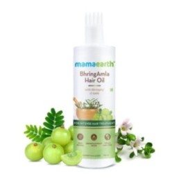 Mamaearth Bringhamla Hair Oil, with Bhringraj & Amla for Intense Hair