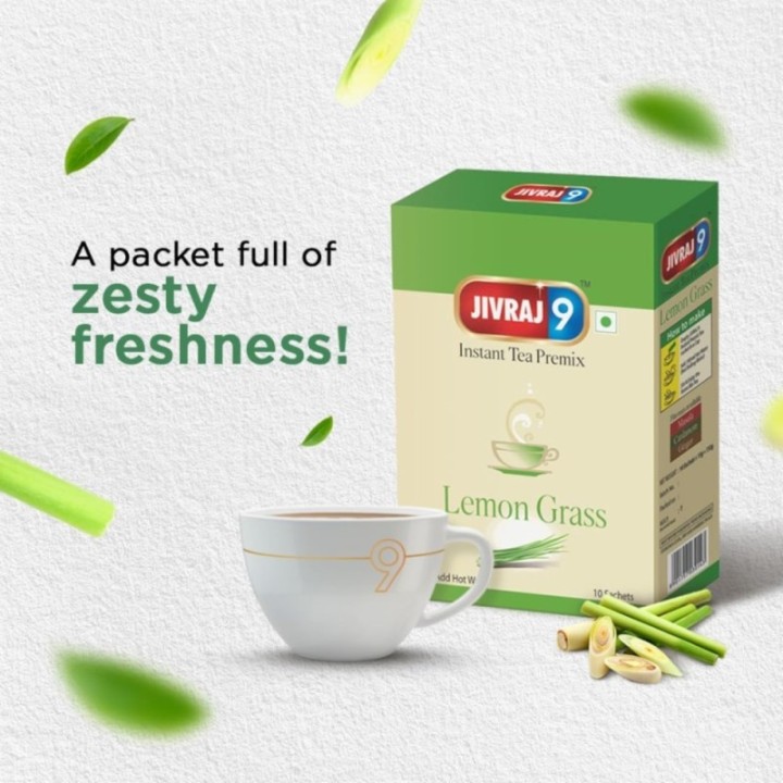Jivraj 9 Instant Tea Premix, Lemongrass Tea Premix, Lemongrass