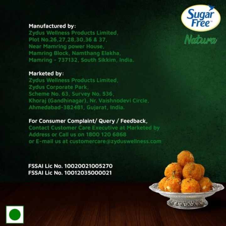 Sugar Free Natura, 50 Sachet Equivalent to Sweetness from Sugar