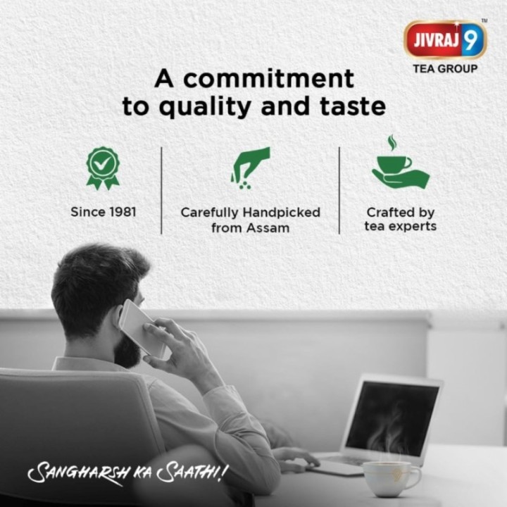 Jivraj 9 Ctc Tea Leaf, Premium Assam Tea Leaves, Crush-Tear-Curl Tea
