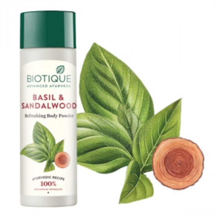 Biotique Bio Basil & Sandalwood Refreshing Body Powder 150g
