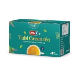 Jivraj9 Tulsi Green Tea 25 Biodegradable Tea Bags Herbal Green Tea
