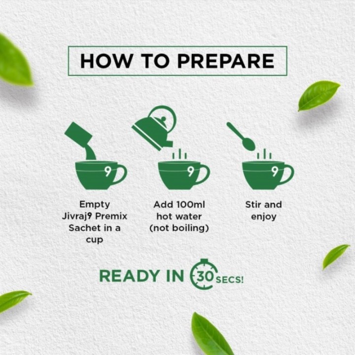 Jivraj 9 Instant Ice Tea Premix Flavoured with Peach Powder 150 Grams