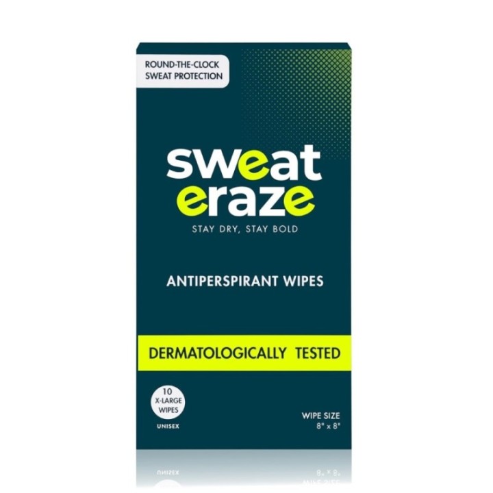 Antiperspirant Wipes for Sweat Control Hyperhidrosis Control