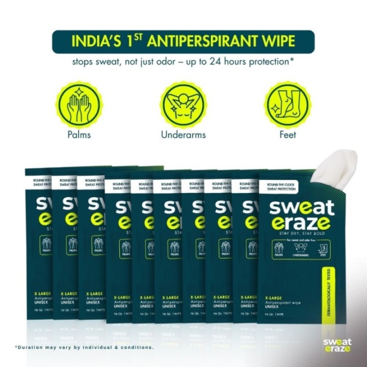 Antiperspirant Wipes for Sweat Control Hyperhidrosis Control