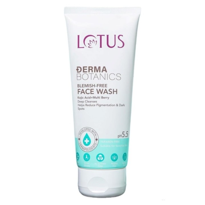 Lotus Dermabotanics Kojic Acid + Multi Berry Blemish - Free Face Wash