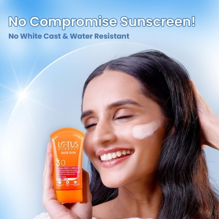 Lotus Herbals Safe Sun Sunscreen Cream - Indian Summer Formula Black