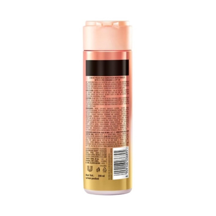 Lakmé Peach Milk Moisturiser SPF 30 with 2% Pro-Ceramide Daily UV