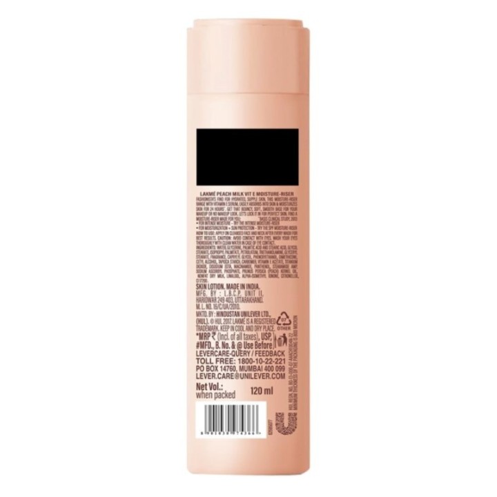 Lakme Peach Milk, Vit E Intense Moisturizer, for Soft, Glowing Skin