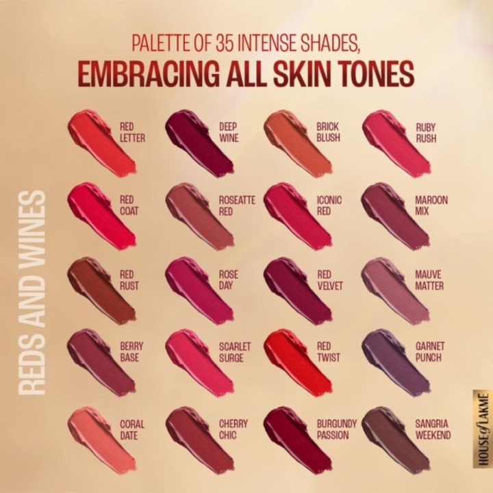 Lakme Powerplay Priming Matte Lipstick, Smooth Finish, Lightweight