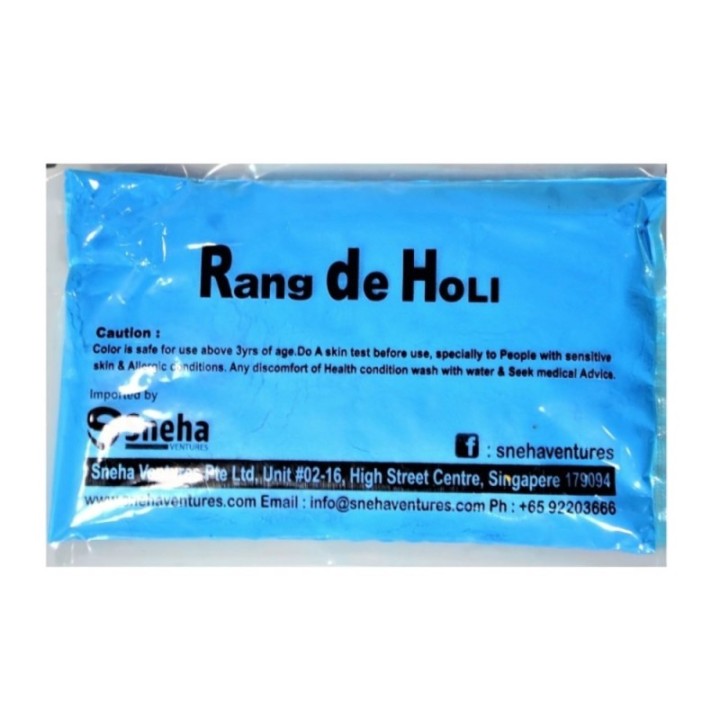 Satvik Rang De Holi Blue Color Powder (Gulal) of Color, ( Each)