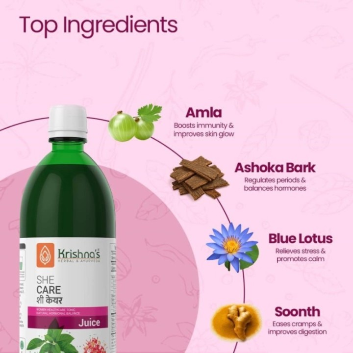 Krishna's Herbal & Ayurveda She Care Juice, Herbal Supplement